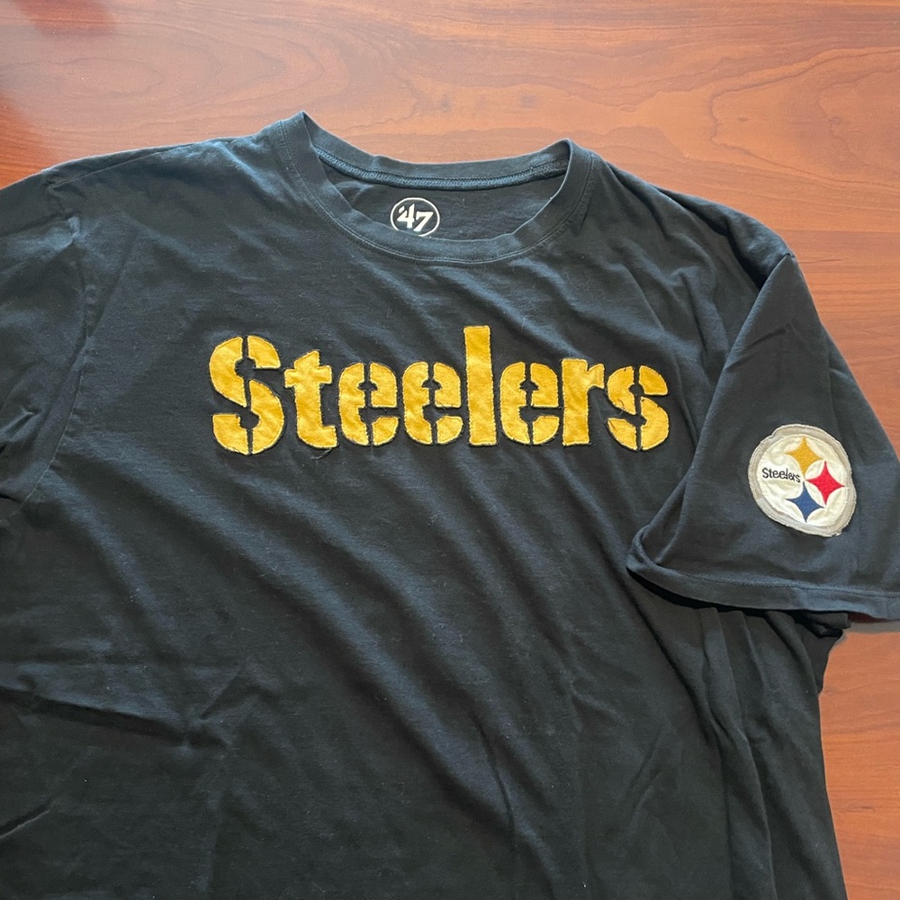 Steelers T-Shirt, 47 Brand, 2XL, Like New Cond.
